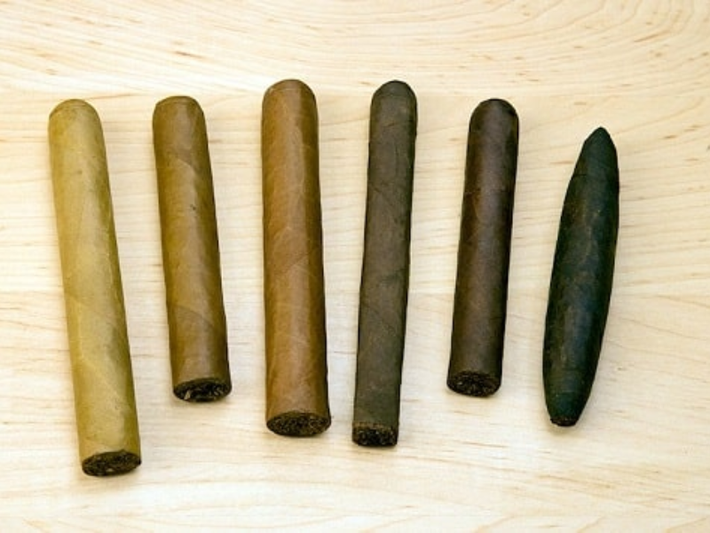 Độ nặng của xì gà tùy thuộc vào màu sắc của lá